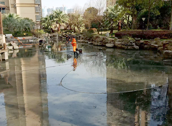 无为景观池淤泥清理